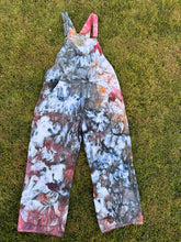 Load image into Gallery viewer, Women’s XL (size 16) Ice Dyed Denim Overalls in ‘Pinot Sage’
