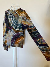 Load image into Gallery viewer, Custom Denim Jacket, Reverse Dyed T-Shirt and Geode Thumbhole Pullover for Alyssa
