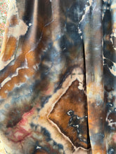 Load image into Gallery viewer, Women’s Large Geode Wide-Leg Linen/Rayon Overalls in ‘Turkey Tail Mushroom’
