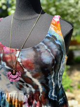 Load image into Gallery viewer, Women’s Large Geode Ballet Dress with Pockets in ‘Pinot Sage &amp; Teal’
