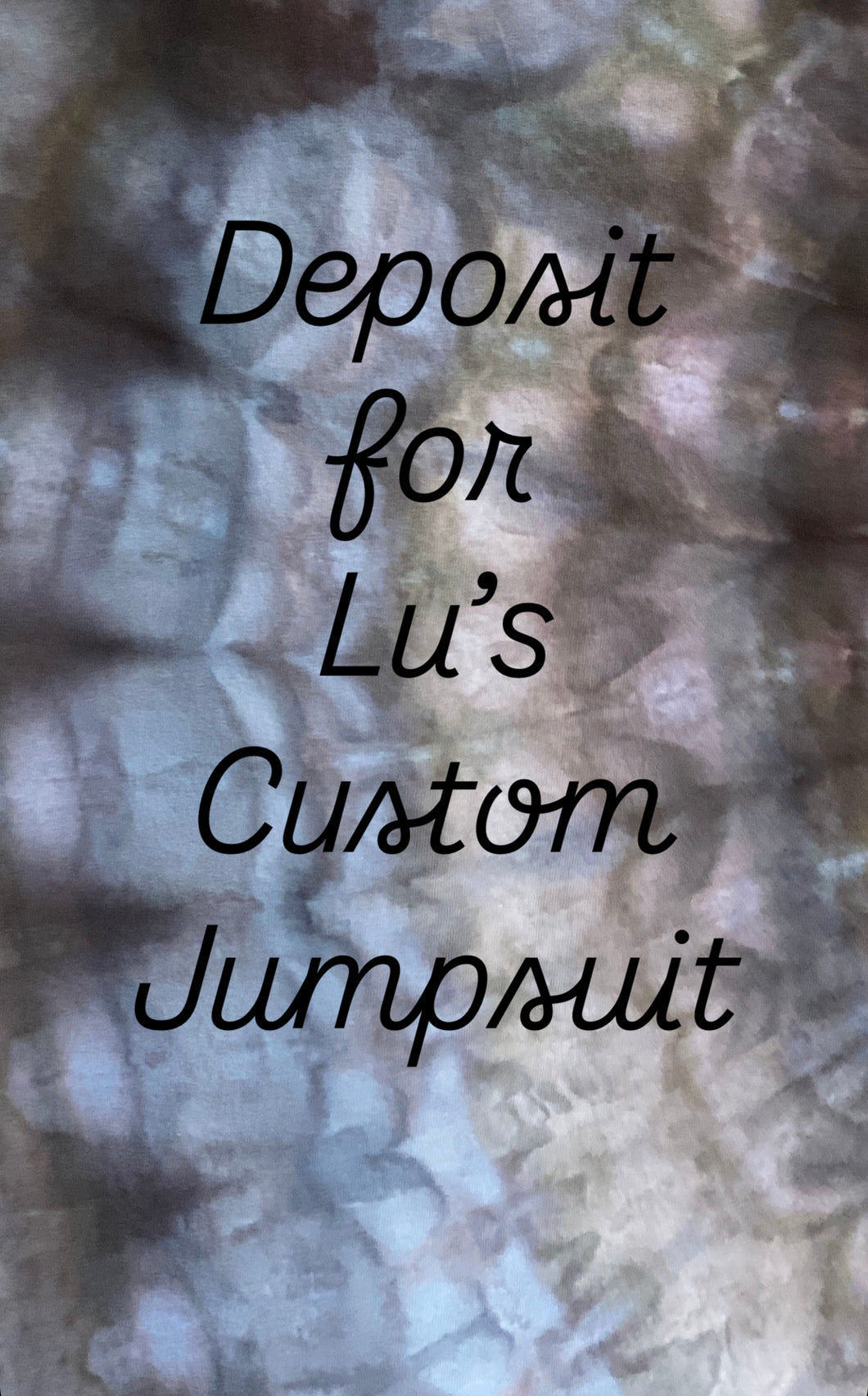 50% Deposit for Lu’s Custom Order Jumpsuit