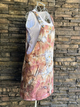 Load image into Gallery viewer, Women’s Medium Denim Overalls Skirt Dress with Button Front in ‘Brushed Steel’
