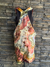 Load image into Gallery viewer, Women’s Medium Geode Cotton Overall Shorts with Drawstring Waist in ‘Rustic Rainbow’
