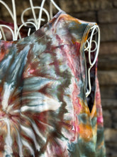 Load image into Gallery viewer, Women’s Large Flowy Workout Tank Top in ‘Pinot Sage &amp; Teal’ Spiral
