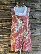 Load image into Gallery viewer, Women’s Medium Rayon/Linen Loose Fitting Overall Shorts in ‘Love Potion’
