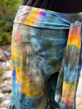 Load image into Gallery viewer, Women’s 2X Geode High-Rise Wide-Leg Tiered Pull-On Flared Pants with Tie in ‘Labroadorite’

