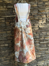 Load image into Gallery viewer, Women’s Large (runs a little small) Zara Brand Denim Overalls Dress in ‘Blush Oasis’
