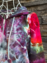Load image into Gallery viewer, Women’s Small Geode Upcycled Zip Up Hoodie in ‘Bohemian Rhapsody’
