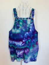 Load image into Gallery viewer, Women’s XL Cotton Linen Overall Shorts in ‘Northern Lights’ Twist
