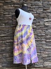 Load image into Gallery viewer, Women’s XXL Linen/Rayon Midi Skirt with Button Front &amp; Pockets in ‘Sugar Plum’

