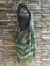 Load image into Gallery viewer, Women’s Small Linen/Rayon Geode Overall Shorts in ‘Moss Agate’
