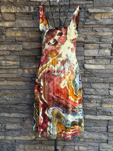 Load image into Gallery viewer, Women’s XS Geode Square-Neck Ballet Dress with Pockets in ‘Rustic Rainbow’
