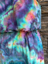 Load image into Gallery viewer, Women’s XL (runs large, fits closer to a 2X) 100% Cotton Tiered Halter Midi Dress with Pockets in ‘Cosmic Eyes’
