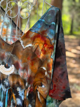 Load image into Gallery viewer, Women’s One Size (S-3X) Geode 100% Rayon Tie Front Caftan Dress in ‘Rooster’
