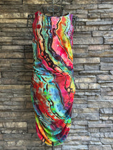 Load image into Gallery viewer, Women’s XL Reverse Geode Bodycon Dress in ‘Rainbow Obsidian’
