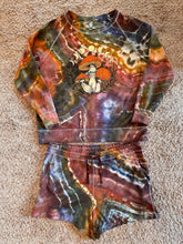 Load image into Gallery viewer, Women’s 1X Geode ‘Mushroom Moon’ Lounge Set in ‘Rustic Rainbow’
