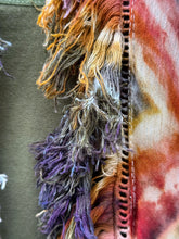 Load image into Gallery viewer, Women’s Free People One Size (Fits M-2X best) Geode Fringe Bohemian Kimono in ‘Rustic Rainbow’
