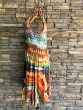Load image into Gallery viewer, Women’s Small Geode Square-Neck Ballet Dress with Pockets in ‘Petrified Wood’
