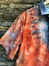 Load image into Gallery viewer, Men’s XL Loose Geode Short Sleeved Polo Shirt in ‘Phoenix Rising’
