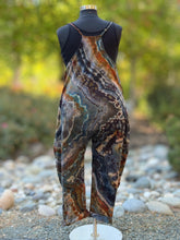 Load image into Gallery viewer, Custom Reverse Geode Harem Jumpsuit in ‘Midnight Jasper’ for Sherri
