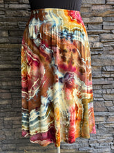 Load image into Gallery viewer, Women’s Large Geode Midi Skirt with Pockets in ‘Rustic Rainbow’
