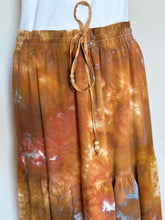 Load image into Gallery viewer, Women’s L/XL Rayon Tiered Maxi Skirt with Pockets in ‘Copper Canyon’
