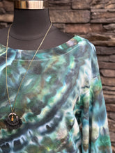 Load image into Gallery viewer, Custom Off Shoulder Sweatshirt in ‘Moss Agate’ for Ashley

