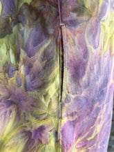 Load image into Gallery viewer, Women’s XL Ice Dyed Midi A-Line Denim Corset Dress with Pockets in ‘Sugar Plum’

