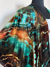 Load image into Gallery viewer, Custom Geode Bamboo Velour Kimono Duster in ‘Boulder Turquoise’ for Raina
