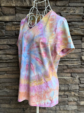 Load image into Gallery viewer, Women’s Large V-Neck Spiral T-Shirt in ‘Bird Song’
