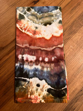 Load image into Gallery viewer, Geode Kitchen Set (oven mitt, 2 pot holders, 1 dish towel) in ‘Rustic Rainbow’
