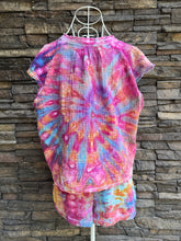 Load image into Gallery viewer, Women’s Large 100% Cotton Gauze 2 Piece Shorts &amp; Top Boutique Set in ‘Bird Song’
