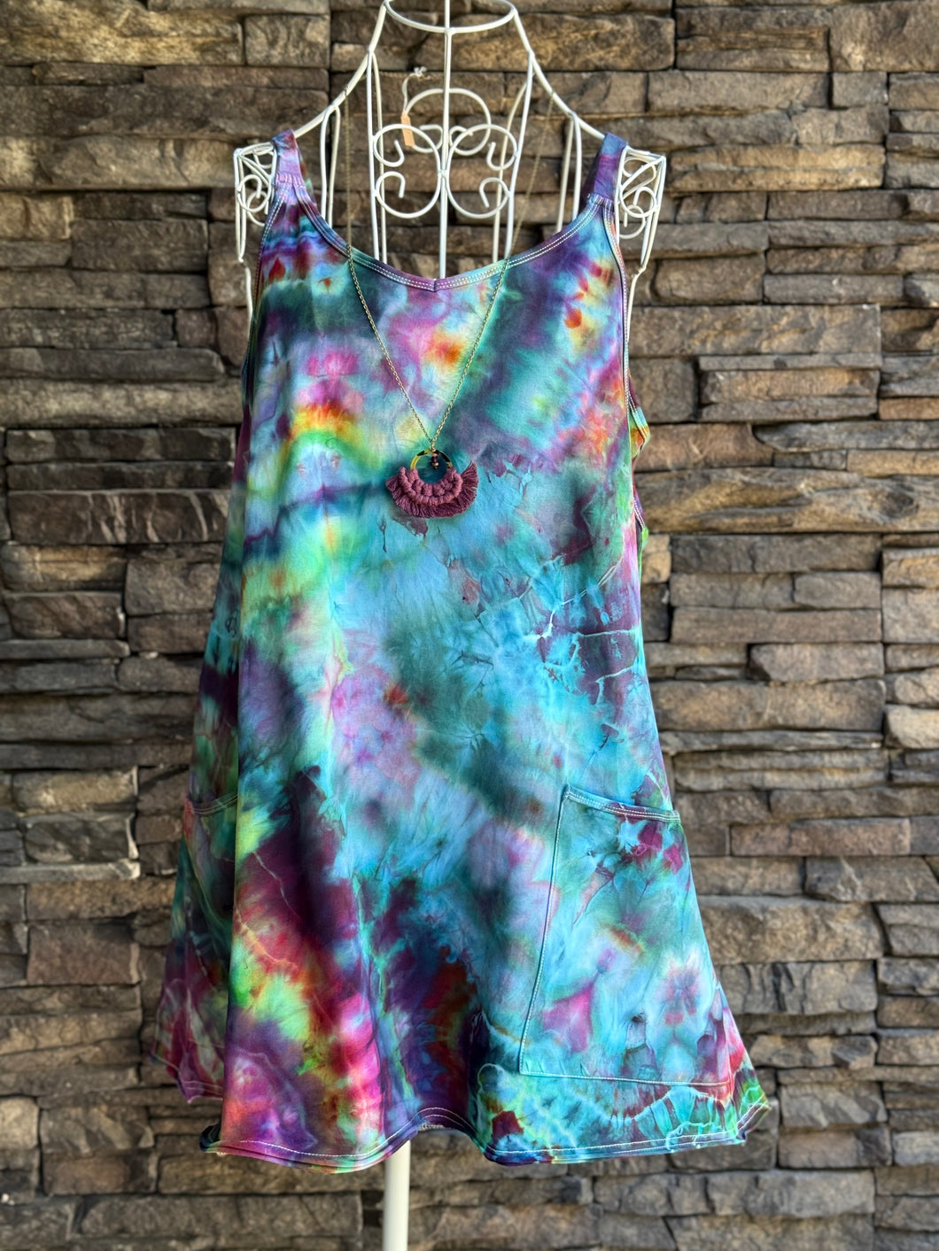 Custom Geode Athletic Dress in ‘Cosmic Eyes’ for Brooke