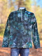 Load image into Gallery viewer, Men’s Large Pact Organic Cotton Geode 1/4 Zip Pullover Sweatshirt with Pockets in ‘Moss Agate’
