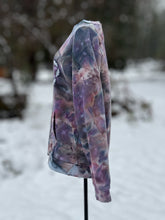 Load image into Gallery viewer, Unisex Medium Heart Pullover Sweatshirt with Kangaroo Pocket in ‘Bubblegum Raven’
