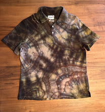 Load image into Gallery viewer, Men’s Large Geode Polo Shirt in ‘Fatigue Green’
