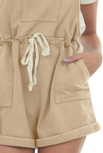 Load image into Gallery viewer, Women’s Medium Geode Cotton Overall Shorts with Drawstring Waist in ‘Rustic Rainbow’
