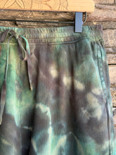 Load image into Gallery viewer, Women’s Large Geode 100% Cotton Wide Leg Lounge Pants with Tulip Hem in ‘Moss Agate’
