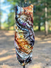 Load image into Gallery viewer, Women’s Large Geode Side Ruching Bodycon Dress in ‘Golden Hour’

