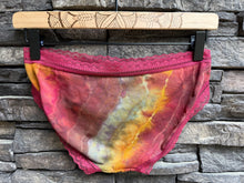 Load image into Gallery viewer, Women’s Small Geode Hipster Undies with Lace Trim in ‘Rustic Rainbow’
