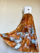 Load image into Gallery viewer, Women’s L/XL Rayon Tiered Maxi Skirt with Pockets in ‘Copper Canyon’
