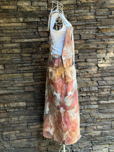 Load image into Gallery viewer, Women’s Large (runs a little small) Zara Brand Denim Overalls Dress in ‘Blush Oasis’
