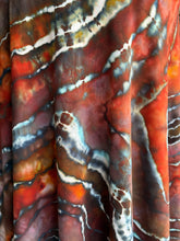 Load image into Gallery viewer, Women’s Small Geode Asymmetrical Draped Midi Skirt in ‘Midnight Ember’
