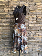 Load image into Gallery viewer, Women’s Medium Geode Asymmetrical Draped Midi Skirt in ‘Smoky Jasper’
