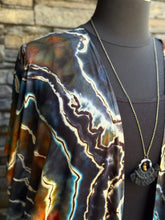 Load image into Gallery viewer, Custom Reverse Geode Kimono in ‘Midnight Jasper’ for Rosie
