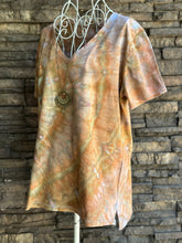 Load image into Gallery viewer, Women’s Large V-Neck Side Spiral T-Shirt in ‘Wild Thing’
