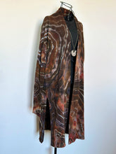 Load image into Gallery viewer, Women’s Medium Upcycled Athleta Geode Long Cardigan with Thumbholes in ‘Walls of the Cave’
