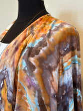 Load image into Gallery viewer, Women’s L/XL 100% Rayon Geode Waterfall Open Front Jacket in ‘Petrified Wood’
