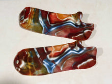 Load image into Gallery viewer, Adult Geode Bamboo Footie Ankle Socks in ‘Rustic Rainbow’
