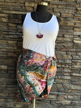 Load image into Gallery viewer, Women’s L/XL (but can fit a medium too) Geode ‘Shade &amp; Shore’ Swimsuit Cover-up Wrap Sarong in ‘Pinot Sage’
